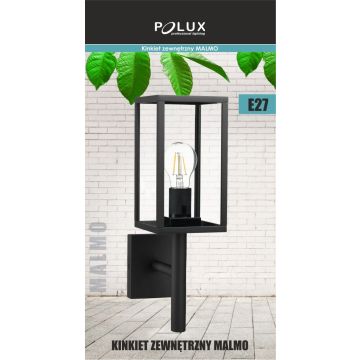 Polux MALMO 309181 Светильник за стена 1x15W/E27 IP44