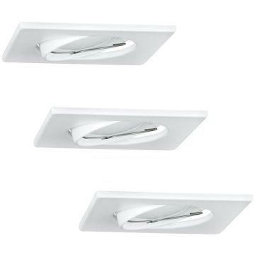 Polux OLIN 305862 Вградено спот светило 1x3,5W/GU10 3000K 250LM IP20