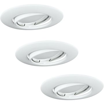 Polux OLIN 306210 Вградено спот светило 1x3,5W/GU10 3000K 250LM IP20