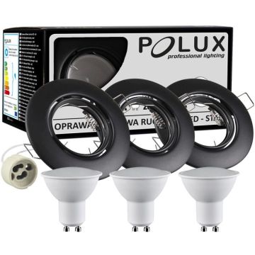 Polux OLIN 306227 Вградено спот светило 1x3,5W/GU10 3000K 250LM IP20