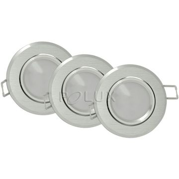 Polux SUN 305275 Вградено спот светило 1x3,5W/GU10 3000K 250LM IP20