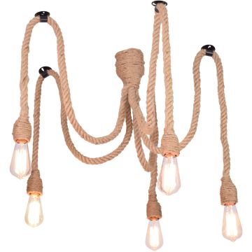 Polux ROPE 312921 Висяща лампа 5x12W LED/E27 IP20