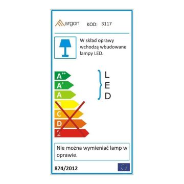 Zuma Line LUSTRO 3117 Огледало 1x36W/LED 3000/4000/6000k 626lm ip44