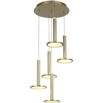 Italux Oliver MD17033012-5A GOLD Висяща лампа 5x60W/LED 3000K 3360lm IP20