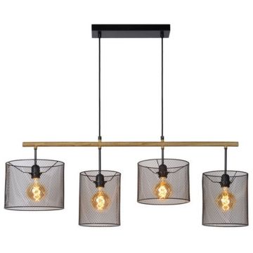 Lucide BASKETT 45459/04/30 Висяща лампа 4x60w/e27 ip20