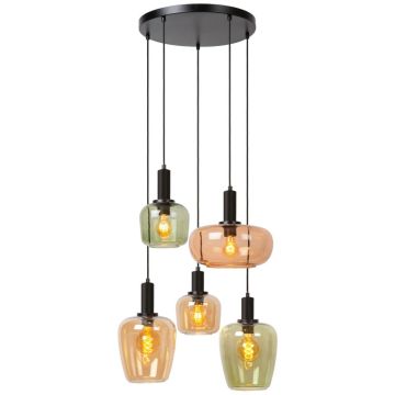 Lucide ILONA 45408/15/99 Висяща лампа 5x40w/e27 ip20