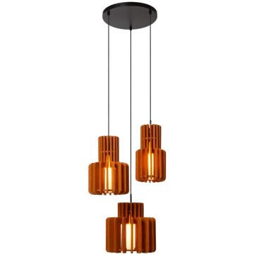 Lucide ROLLO 45491/13/55 Висяща лампа 3x40w/e27 ip20