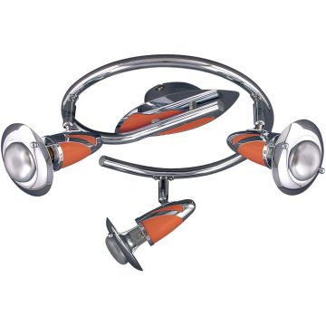 Prezent ZEUS CH/ORANGE 473 Спот 3x40w/e14_r50