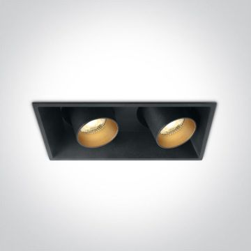 One Light The Recessed Cylinders 51211C/B/W Вградено спот светило 2x11W/LED 3000K 820lm IP20