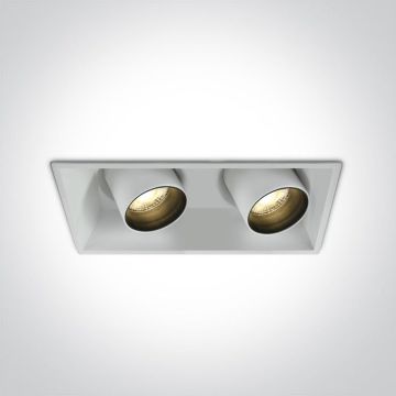 One Light The Recessed Cylinders 51211C/W/W Вградено спот светило 2x11W/LED 3000K 820lm IP20