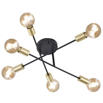 Trio CROSS 606700632 Таванна лампа 6x40w/e27 ip20