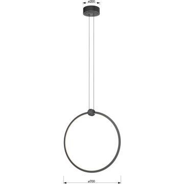 Aviano Lighting CIRCOLA 6218-0110 Висяща лампа x36w/led 3000k 3800lm