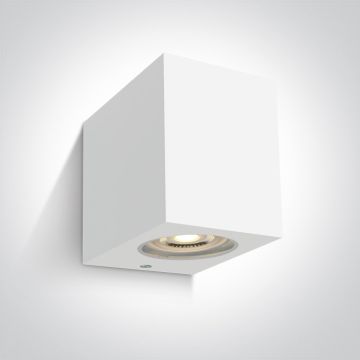One Light Outdoor Cube 67142H/W Светильник за стена 1x6W/GU10 IP65