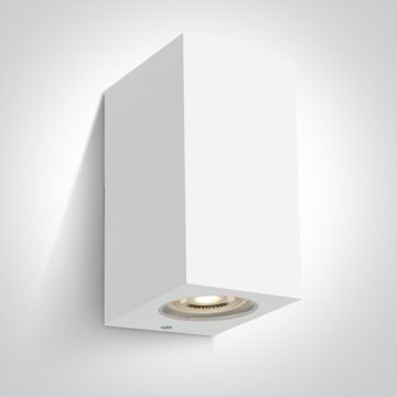 One Light Outdoor Cube 67142K/W Светильник за стена 2x6W/GU10 IP65