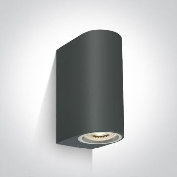 One Light Outdoor Cylinders 67142G/AN Светильник за стена 2x6W/GU10 IP65