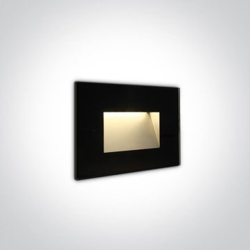 One Light The Glass Face 68076/B/W Светлина за стълбище със скрит монтаж 1x3W/LED 3000K 200lm IP65