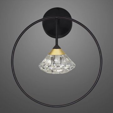 Altavola Design Tiffany LA059/W_black Светильник за стена 1x1x3W/LED 3000K 180lm IP20