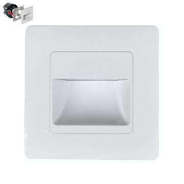 Prezent STEP LIGHT SINGLE VERSION 70409 Светлина за стълбище със скрит монтаж 1x1W/LED 95lm IP20