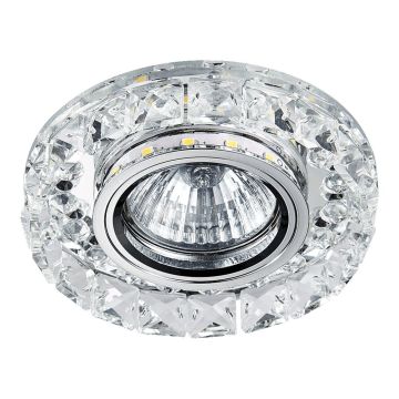 Prezent ELEGANT DOUBLE LIGHT 71074 Вградено спот светило 1x50W/GU10|1x3W/LED 380lm IP20