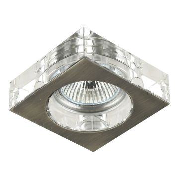 Prezent ELEGANT GLASS FIX 71009 Декоративен вграден светилник 1x50W/GU10 IP20