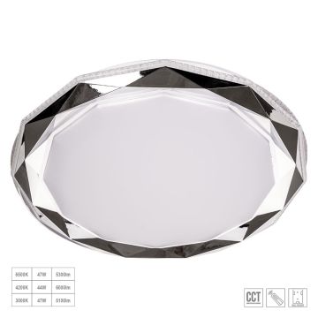 Prezent ZAO 71336 Таванен светилник 1x47W/LED 3550lm IP20