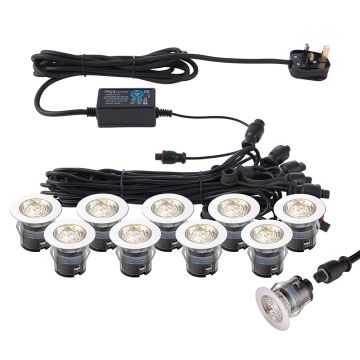 Endon IKONPRO CCT 73348 Входна лампа 10x0,75W/LED 3000K/4000K 280LM IP67