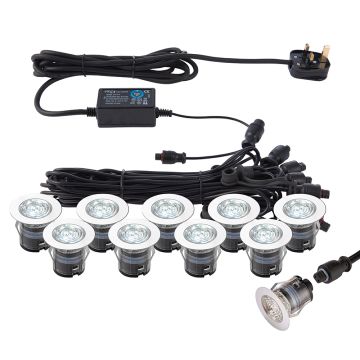 Endon IKONPRO CCT 76616 Входна лампа 10x0,75W/LED 6500K/20000 280LM IP67