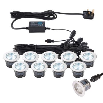 Endon IKONPRO CCT 76617 Входна лампа 10x0,75W/LED 6500K/20000 410LM IP67