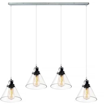 Altavola Design NEW YORK LOFT LA034/CL4_chrom Висяща лампа 4x40W/E27 IP20