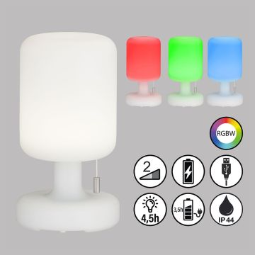 Fischer&Honsel Termoli 850253 Масичка лампа 2x1.5W/LED RGBW 170lm IP44