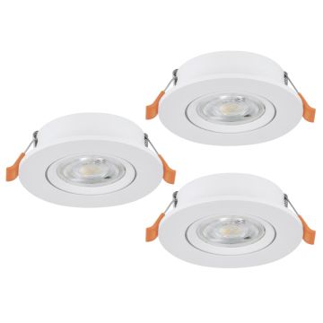Eglo BARRANCO 902262 Вградено спот светило 3x4.5W/LED 2700K, 4000K, 6500K 3X450lm ip20