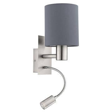 Eglo PASTERI 96479 Светильник за стена 1x40W/E27 + 1X3,5W/LED 380LM