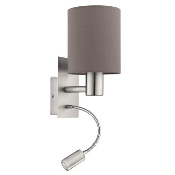 Eglo PASTERI 96481 Светильник за стена 1x40W/E27 + 1X3,5W/LED 380LM