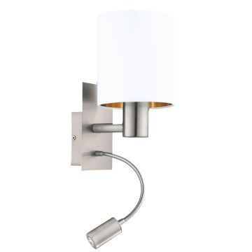 Eglo PASTERI 96484 Светильник за стена 1x40W/E27 + 1X3,5W/LED 380LM