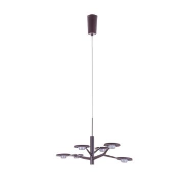 Italux KRESYDA AD16014-6B DARK COFFEE Висяща лампа 6x3,6W/LED IP20