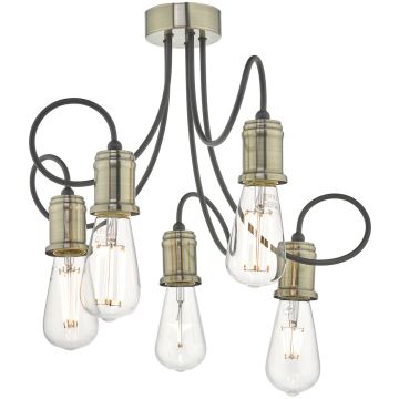 Dar Lighting ALZBET ALZ5475 Таванна лампа 5x60W/E27