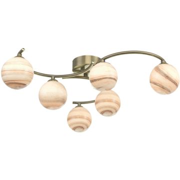 Dar Lighting ATIYA ATI6475-07 Таванна лампа 6x40W/G9