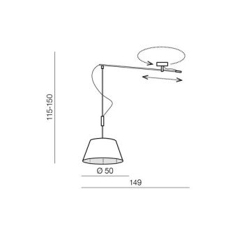 AZzardo MALAGA LAMPBODY AZ2313 Въже или верига за закачане 1x60W/E27 IP20
