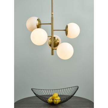 Dar Lighting BOMBAZINE BOM0535 Висяща лампа 5x40W/E14