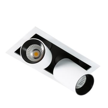 Italux MERCANTA GL7117-2/12W 4000K WH+BL Вградено спот светило 2x12W/LED 1640LM IP20