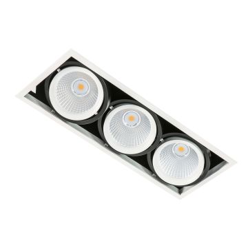 Italux VERTICO GL7108-3/3X18W 3000K WH+BL Вградено спот светило 3x18W/LED 4200LM IP20