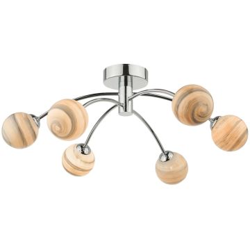 Dar Lighting IZZY IZZ0650-07 Таванна лампа 6x40W/G9