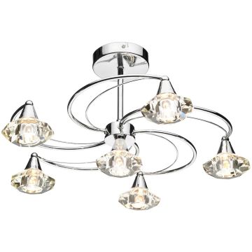 Dar Lighting LUTHER LUT0650 Таванна лампа 6x40W/G9