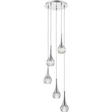 Dar Lighting LYALL LYA0550 Висяща лампа 5x40W/G9