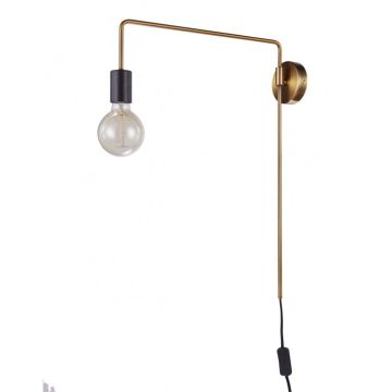 Italux MONIQ MB-BR1721402-W1-G Светильник за стена 1x60W/E27