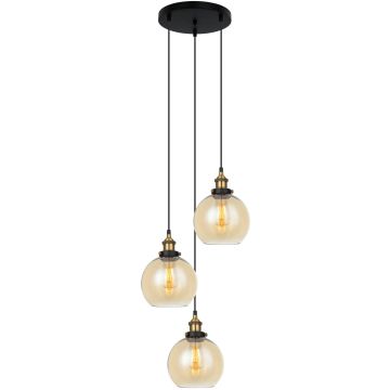 Italux CARDENA MDM-4330-3-GD+AMB Висяща лампа 3x40W/E27 IP20