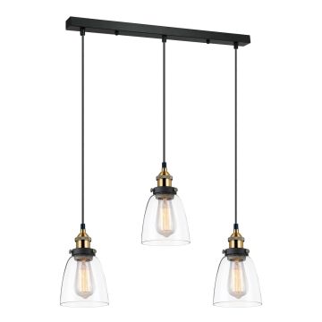 Italux FRANCIS MDM-2563/3 GD+CL Висяща лампа 3x40W/E27
