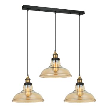 Italux HUBERT MDM-2381/3 GD+AMB Висяща лампа 3x40W/E27