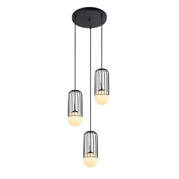 Italux MATTY MDM-3939/3 BK Висяща лампа 3x40W/E27 IP20