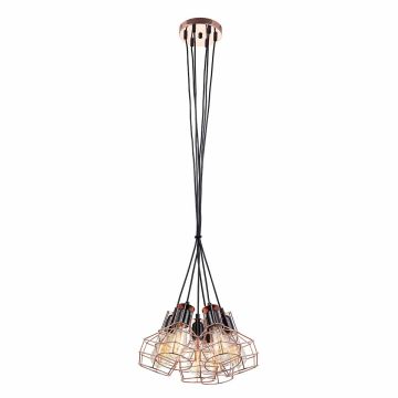 Italux PERIFO MDM-2272/6 BK+COP Висяща лампа 6x60W/E27 IP20